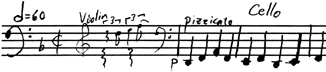 Bourr&eacute;e Cello Sample